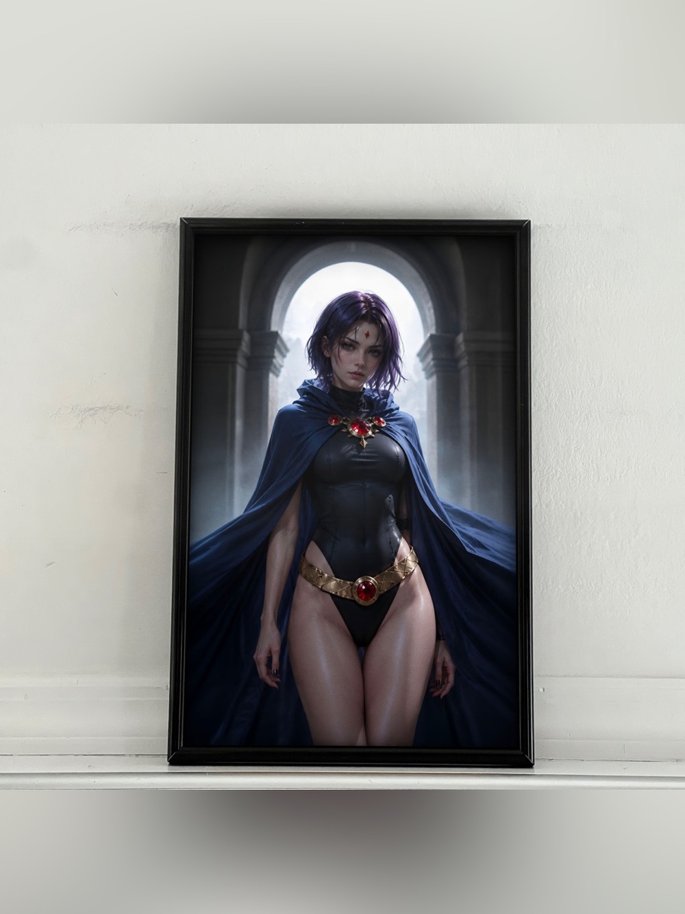Teen Titans Raven Art pinup girl Poster